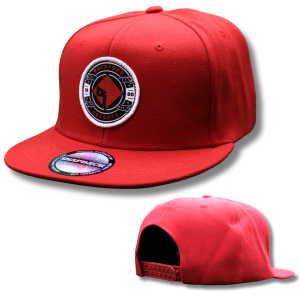Rockford Fosgate – Flat Peak Cap Featuring RF Logo – Red