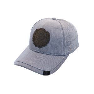 Rockford Fosgate – Genuine Leather Badge Hand Stitched – Light Grey Cap