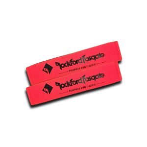 Rockford Fosgate Seatbelt Covers – Red – Pairs – Cotton & Polyester blend