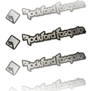 Rockford Fosgate Sticker 115x22mm Metallic