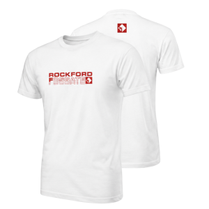 Rockford Fosgate White Short sleeve shirt Minimalist design