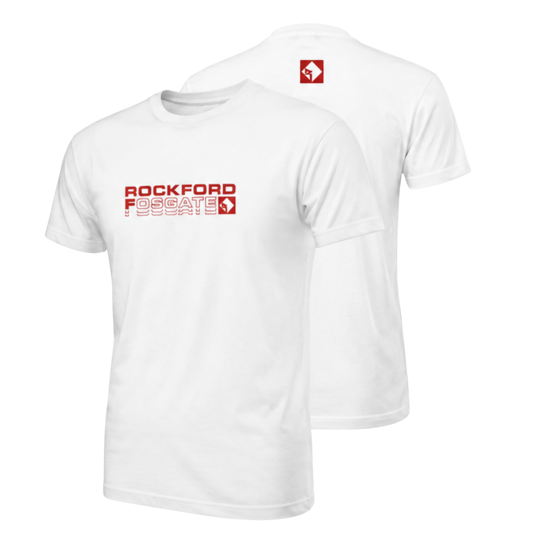 Rockford Fosgate White Short sleeve shirt Minimalist design - Image 2