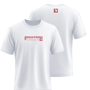 Rockford Fosgate White Short sleeve shirt Minimalist design