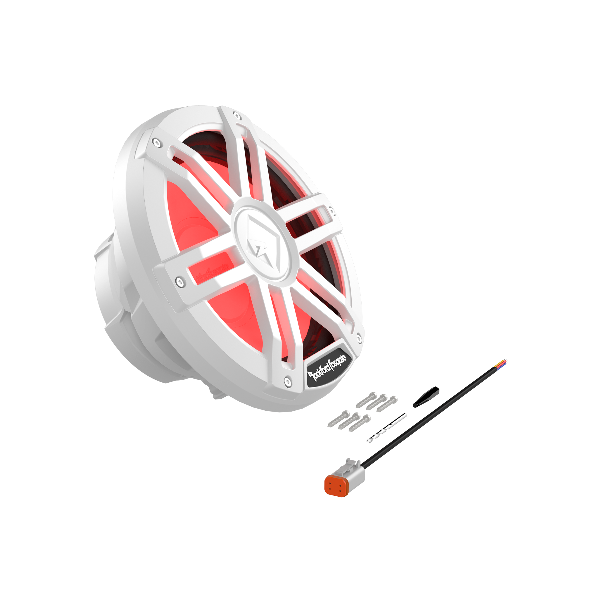 M1D2-10 - Rockford Fosgate - M1 10" DVC 2Ω Color Optix Marine Subwoofer - White - Image 2