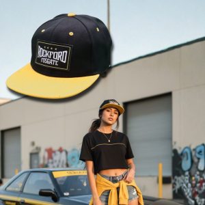 Rockford Fosgate - Flat Peak Cap Featuring RF Logo - Yellow